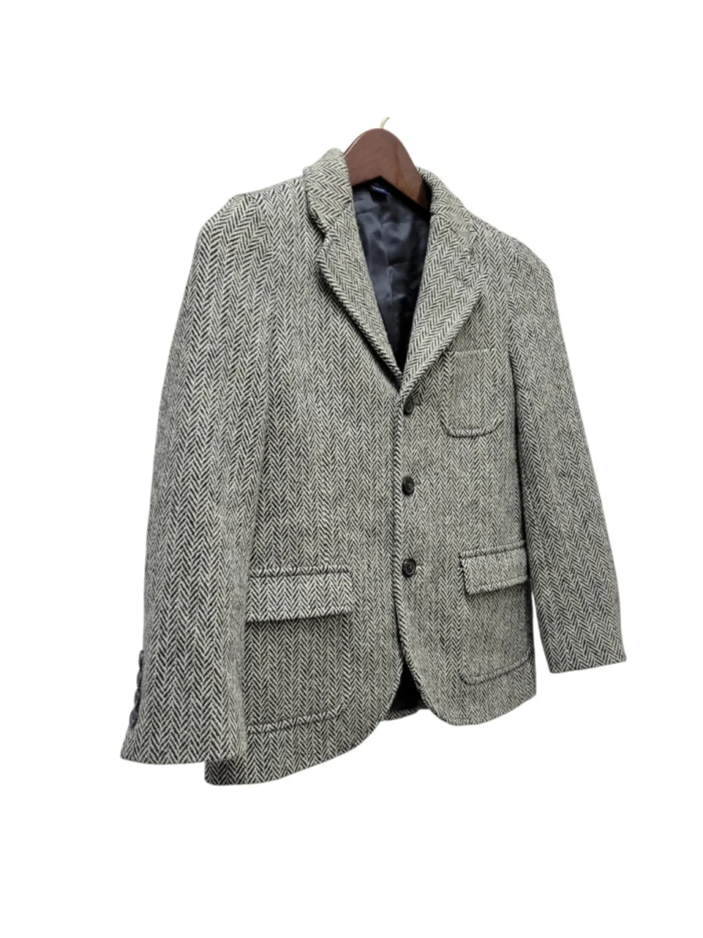 Polo Ralph Lauren Made In Italy Boys Tweed Wool 3-Button Center Vent Blazer 10